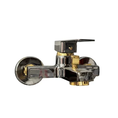 Parlak füme Gold Detaylı Banyo Bataryası