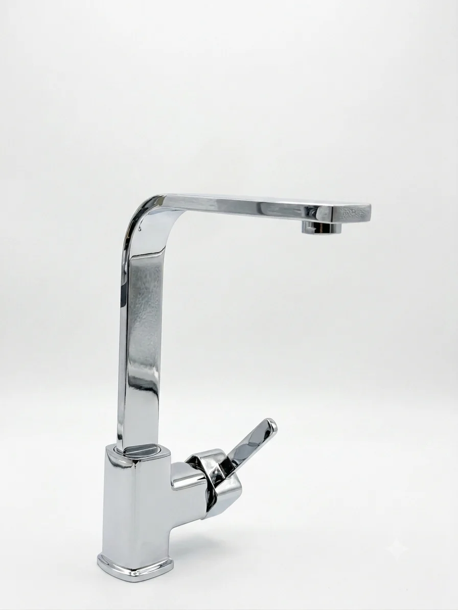 BKS parlak krom lavabo bataryası