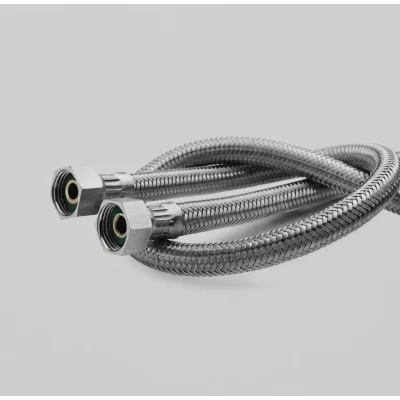 3/8-3/8 esnek çelik örgülü flex hortum (70 cm)