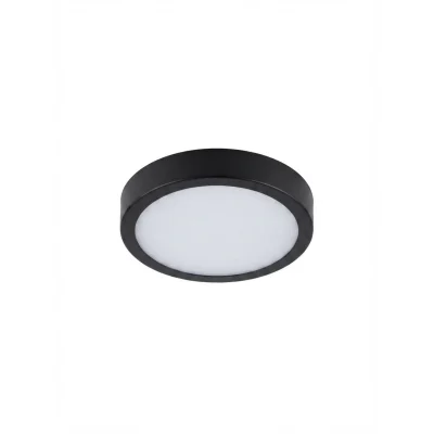 Siyah kasa 18W yuvarlak sıva üstü LED panel