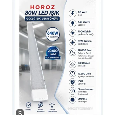 Horoz 80W LED ışık